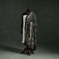 Black - chanderi silk kutch hand block print natural dyed