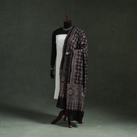 Chanderi silk kutch hand block print natural dyed handloom