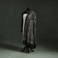 Black - chanderi silk kutch hand block print natural dyed