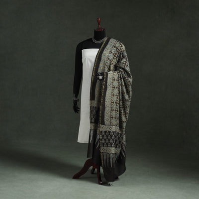 Chanderi silk kutch hand block print natural dyed handloom