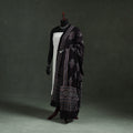 Black - chanderi silk kutch hand block print natural dyed