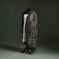 Black - chanderi silk kutch hand block print natural dyed