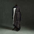 Black - chanderi silk kutch hand block print natural dyed
