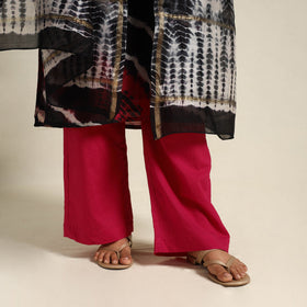 Buy Black Chanderi Silk Shibori Tie-Dye Suit Set