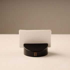 Traditional Black Channapatna Handmade Wooden Card Holder