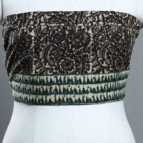 Black - cotton akola blouse piece 155 - handcrafted