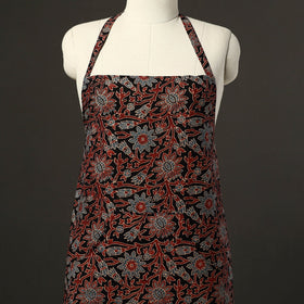 Black - cotton apron with pocket 47 - handcrafted