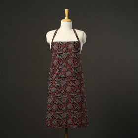 Black - cotton apron with pocket 47 - handcrafted