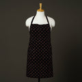Black - cotton apron with pocket 84 - handcrafted