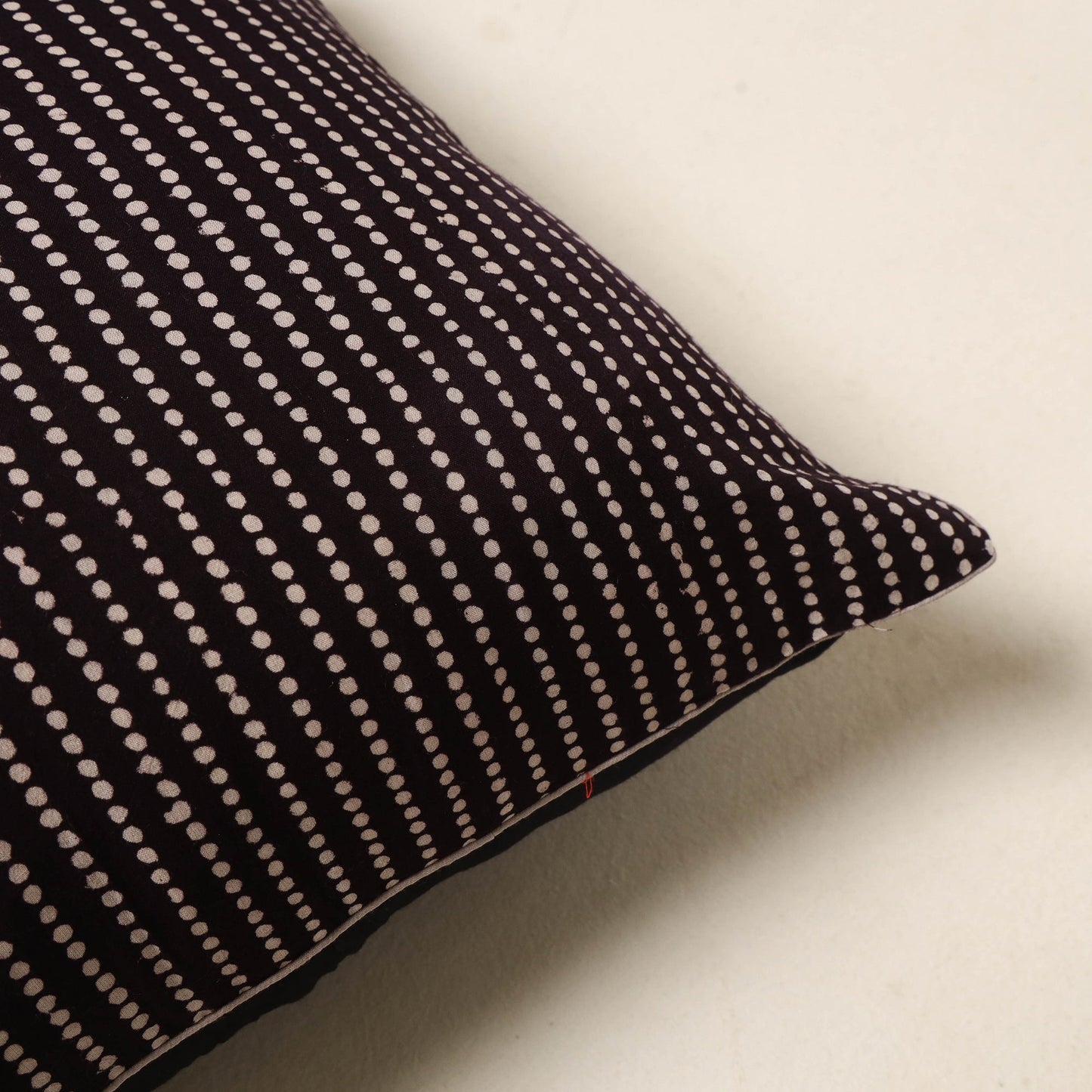 Black - cotton bagh cushion cover 63 - handcrafted