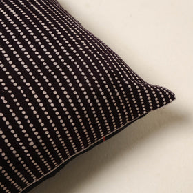 Black - cotton bagh cushion cover 63 - handcrafted