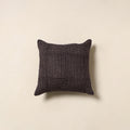 Black - cotton bagh cushion cover 63 - handcrafted