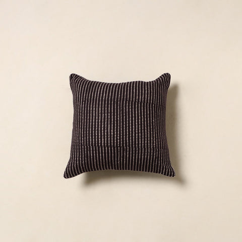 Black - cotton bagh cushion cover 63 - handcrafted