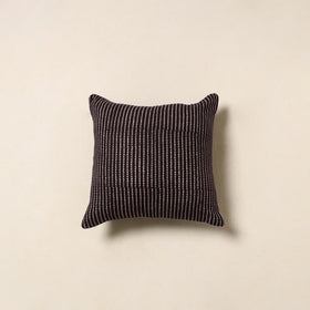 Black - cotton bagh cushion cover 63 - handcrafted