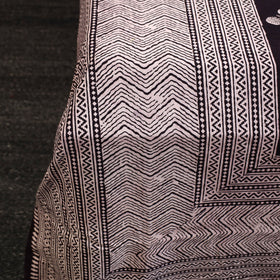 Buy Grey Block Print Cotton Bagh Double Bed Sheet Online