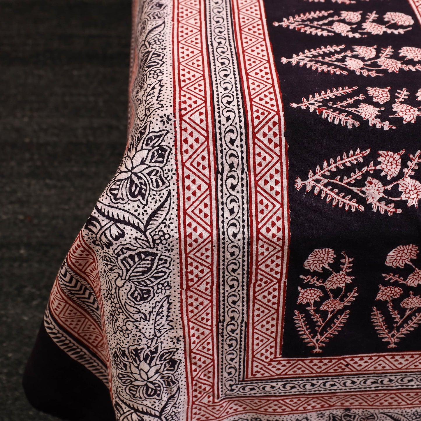 Black - cotton bagh double bed sheet (108 x 90 in) 08