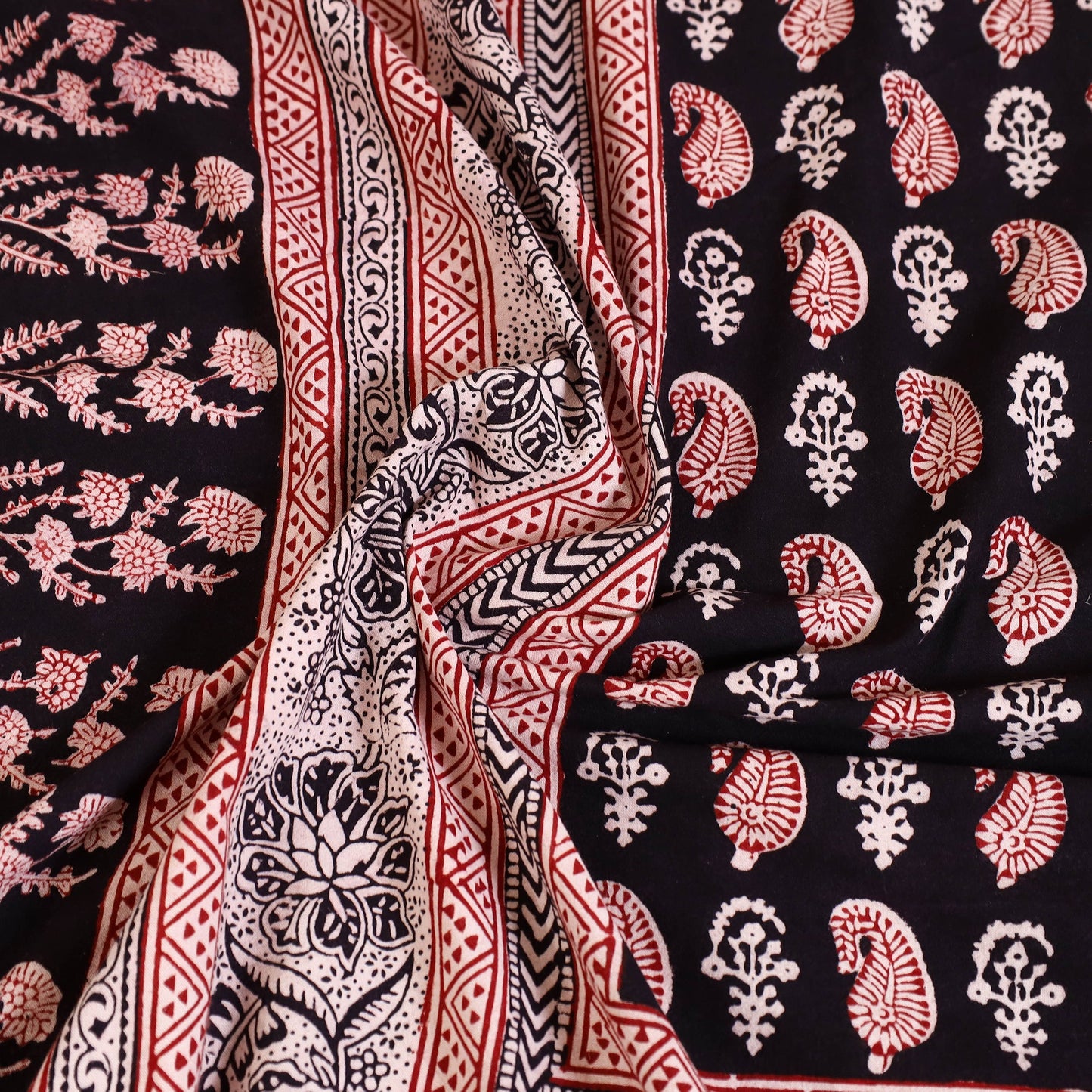 Black - cotton bagh double bed sheet (108 x 90 in) 08