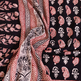 Black - cotton bagh double bed sheet (108 x 90 in) 08