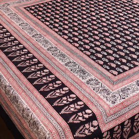 Black - cotton bagh double bed sheet (108 x 90 in) 08