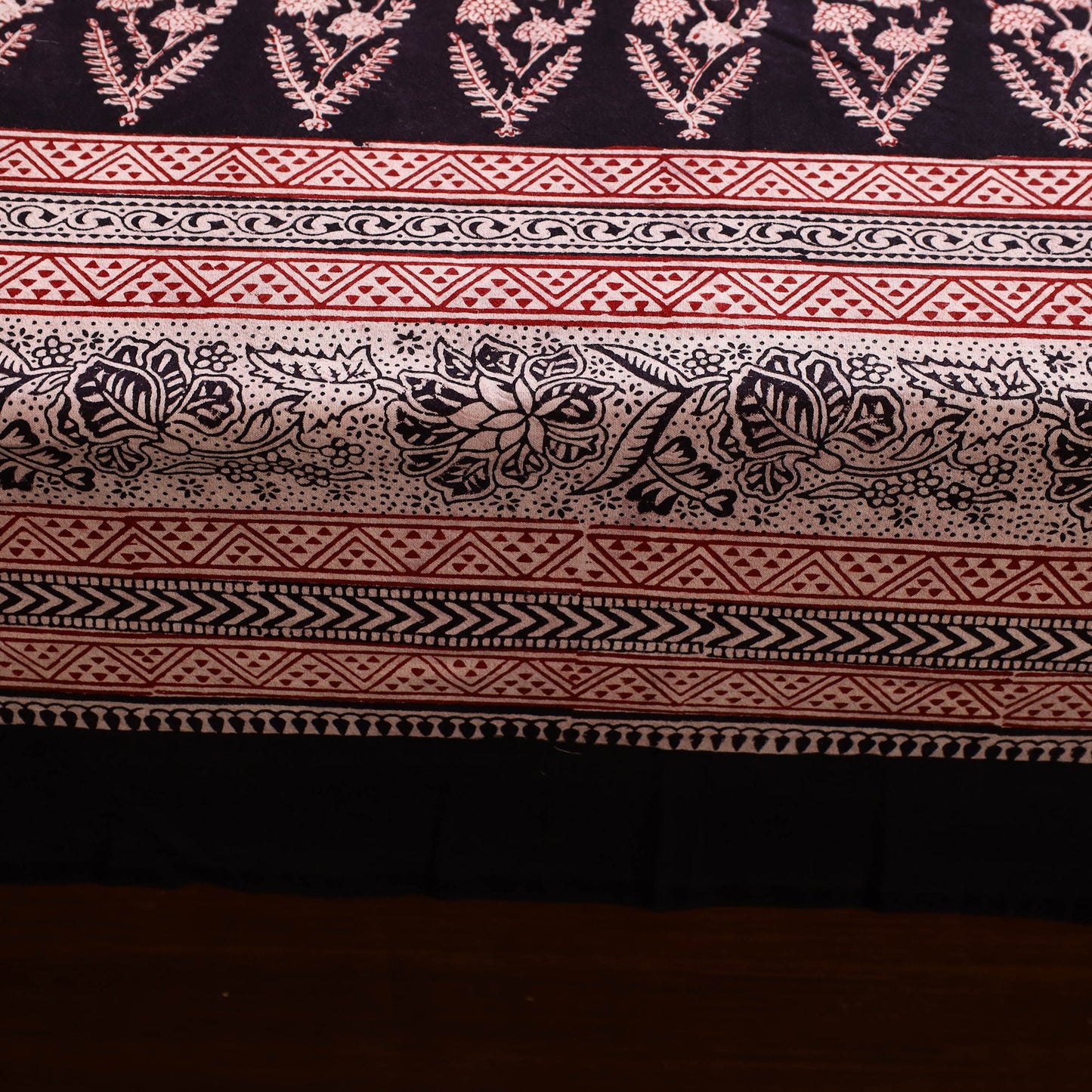 Black - cotton bagh double bed sheet (108 x 90 in) 08