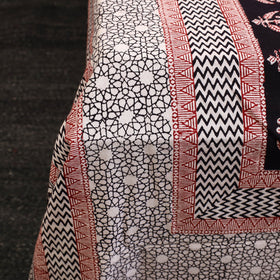 Buy Multicolor Block Print Cotton Bagh Double Bed Sheet Online
