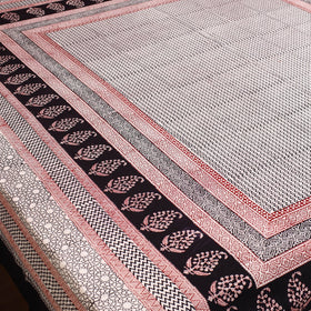 Buy Multicolor Block Print Cotton Bagh Double Bed Sheet Online