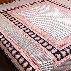 Black - cotton bagh double bed sheet (108 x 90 in) 15