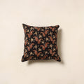 Black - cotton bagru cushion cover 33 - handcrafted