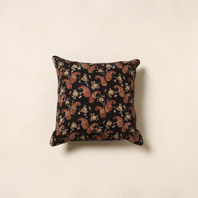 Black - cotton bagru cushion cover 33 - handcrafted