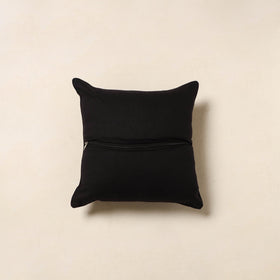 Black - cotton bagru cushion cover 33 - handcrafted