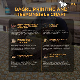 Black - cotton bagru fabric 04 - handcrafted