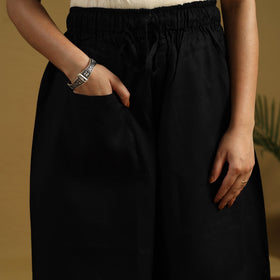 Black - cotton bengal kantha hand embroidery palazzo 92