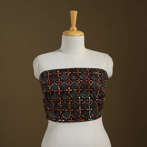 Cotton Bengal Kantha Stitch Blouse Piece 