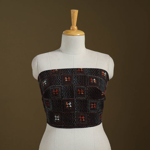 Cotton Bengal Kantha Stitch Blouse Piece 