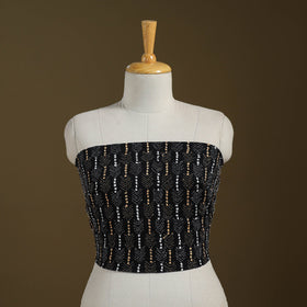 Cotton Bengal Kantha Stitch Blouse Piece 