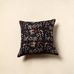 Cotton Block Printed Bagru Cushion Cover (16 x 16 in) 25