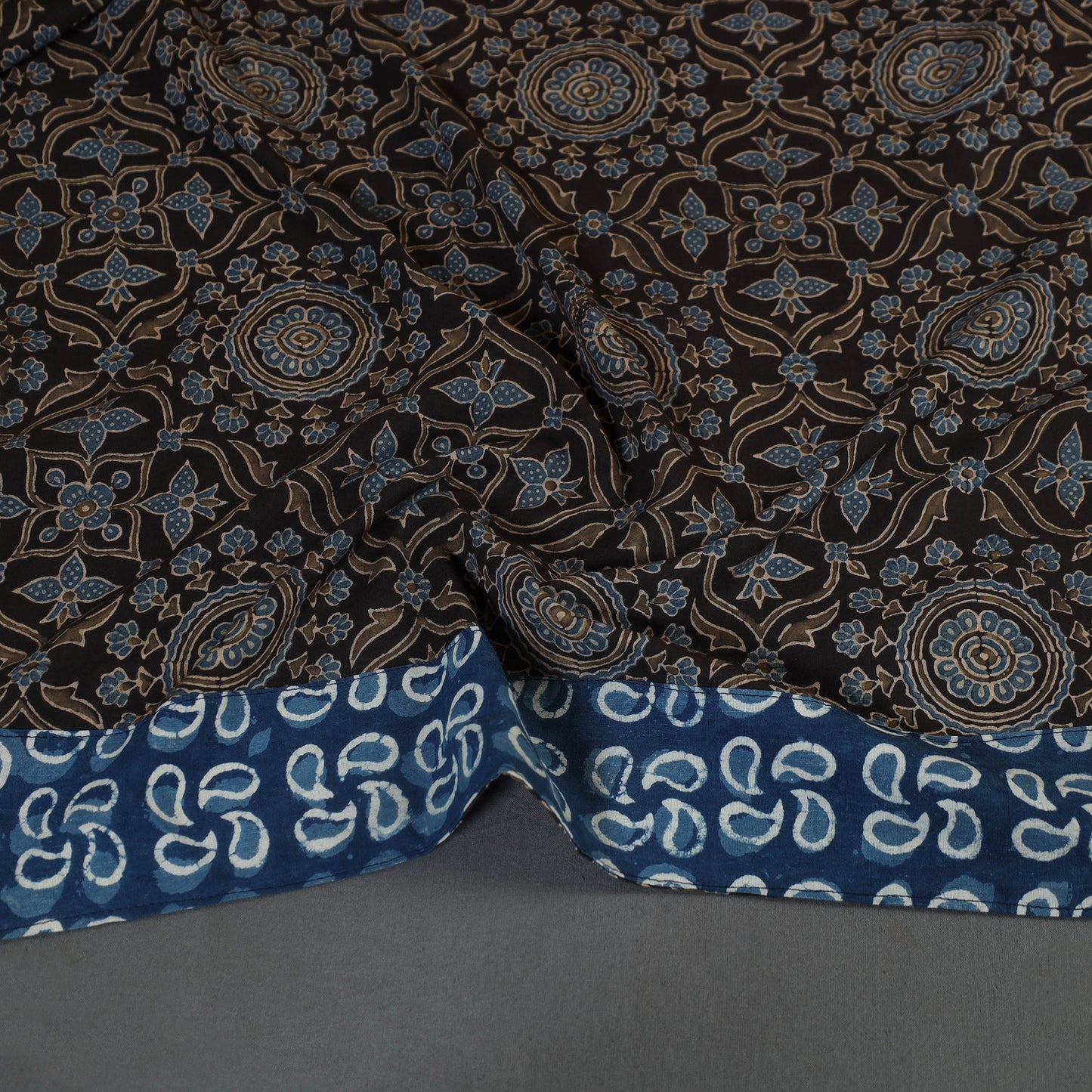 Black - cotton blouse piece 12 - handcrafted