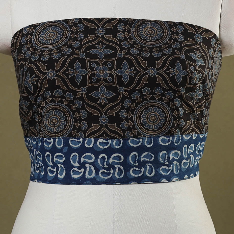 Black - cotton blouse piece 12 - handcrafted