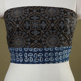 Black - cotton blouse piece 12 - handcrafted