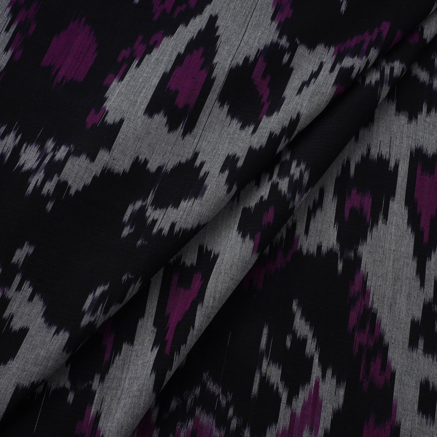 Cotton central asian pochampally ikat fabric 06