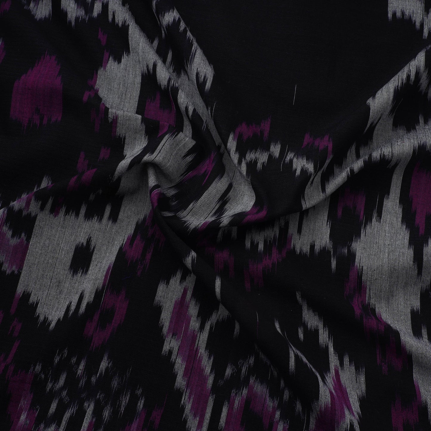 Cotton central asian pochampally ikat fabric 06