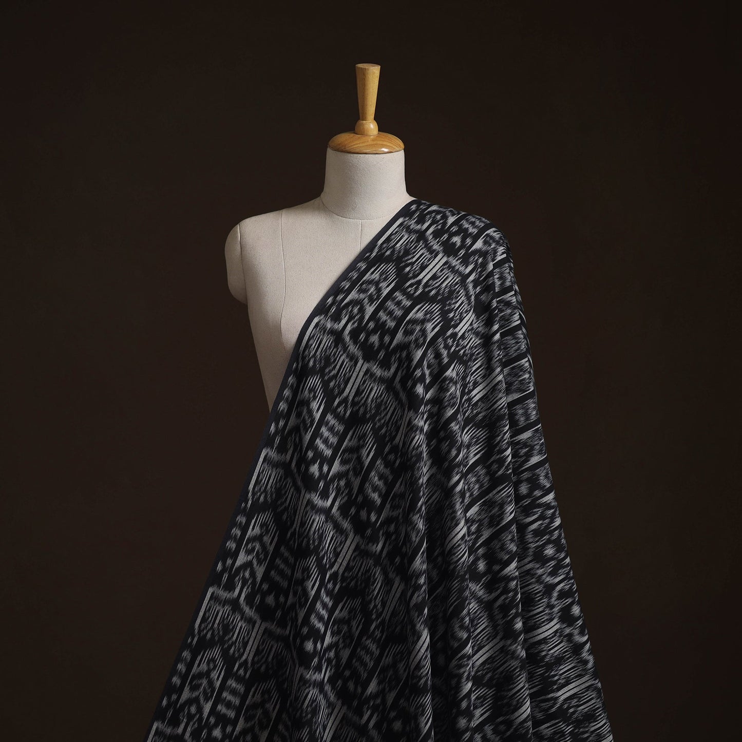 Cotton central asian pochampally ikat fabric 15