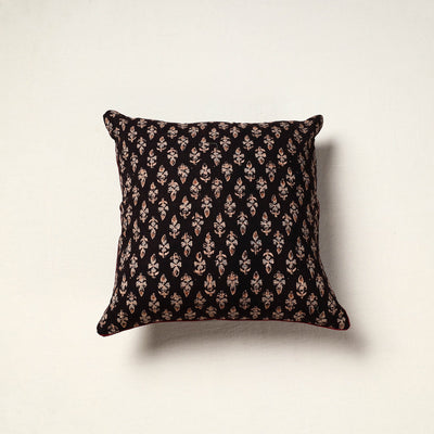 Authentic Black Ajrakh Cushion Cover at iTokri.Com