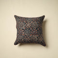 Black Ajrakh Block Print Cotton Cushion Cover