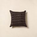 Black - cotton cushion cover 21 - handcrafted