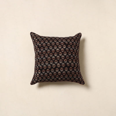 Black - cotton cushion cover 21 - handcrafted