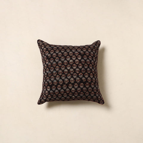 Black - cotton cushion cover 21 - handcrafted