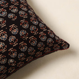 Black - cotton cushion cover 21 - handcrafted