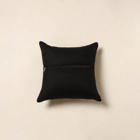 Black - cotton cushion cover 21 - handcrafted