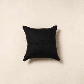 Black - cotton cushion cover 22 - handcrafted